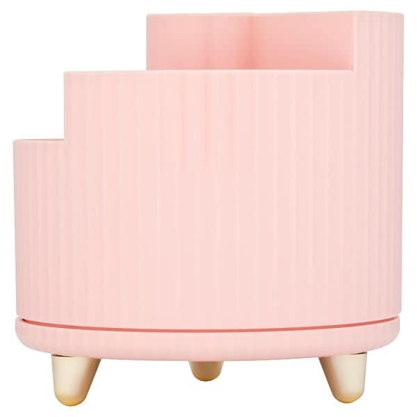 Superdrug Spinning Cosmetic Storage Pink