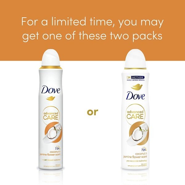 Dove Advanced Care Coconut & Jasmine Anti-Perspirant Aerosol 200ml