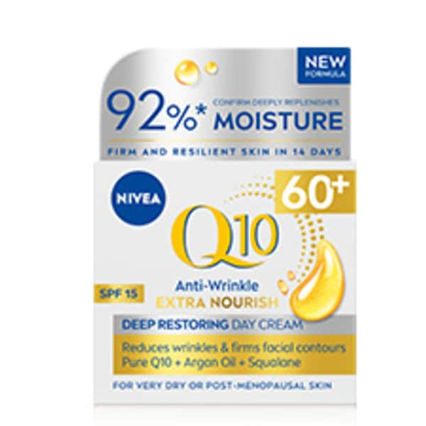 NIVEA Q10 Power 60+ Anti-Wrinkle Day Cream SPF15 50ml