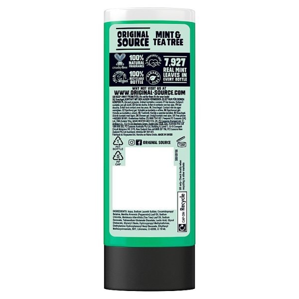 Original Source Mint & Tea Tree Shower Gel Body Wash 250ml