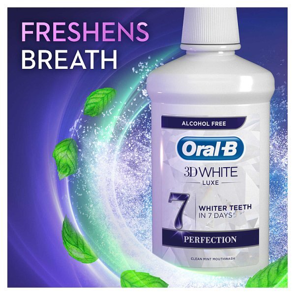 DNR Oral-B 3D White Luxe Perfection Mouthwash 500ml