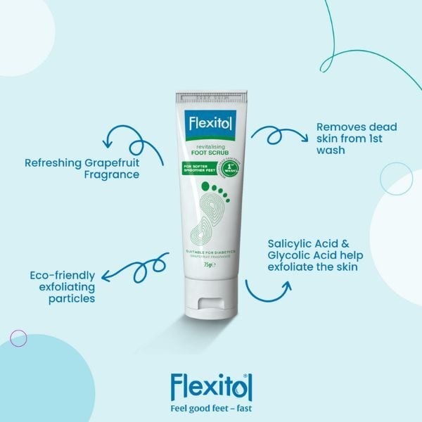 Flexitol Revitalising Foot Scrub 75G