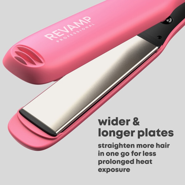 REVAMP Wide Ultra X Shine Ceramic Hair Straightener