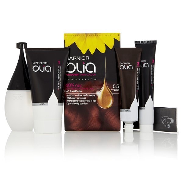Garnier Olia Permanent Hair Dye Mahogany Brown 5.5