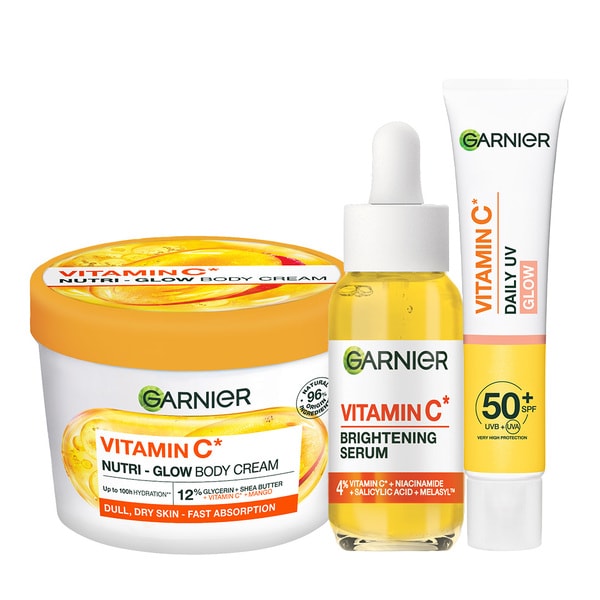 Garnier Vitamin C Face and Body Trio - Glow