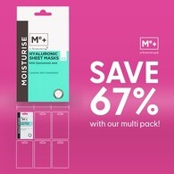 Superdrug Me+ Hyaluronic Acid Sheet Mask 6pk