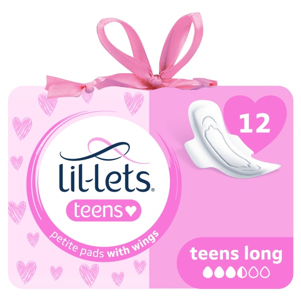 Lil-Lets Teens Long with wings Sanitary Towels 12 Pack