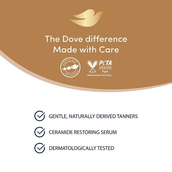 Dove Visibleglow Self Tan Lotion Medium To Dark 400ml