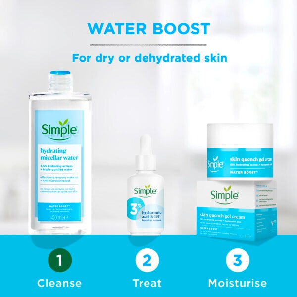 Simple Sensitive Skin Water Boost Micellar Cleansing Water