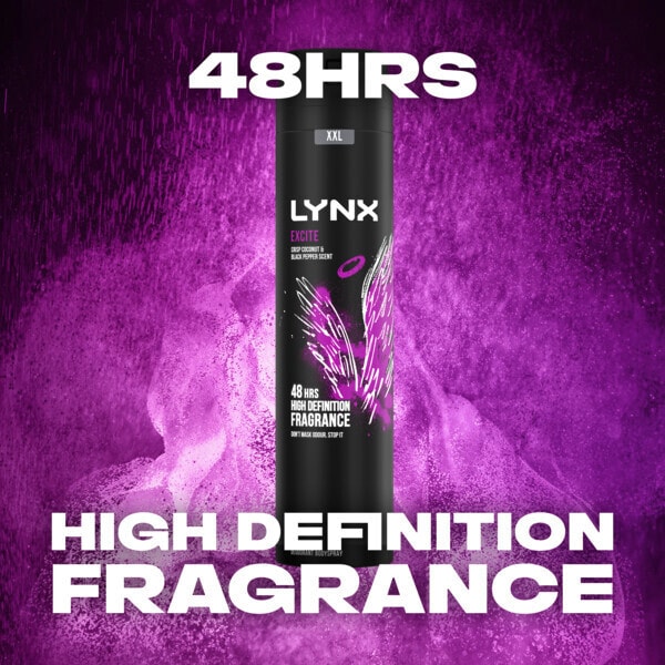 Lynx Deodorant Aerosol Bodyspray Xxl Excite 250ml