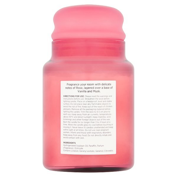 Superdrug Rose Candle 620g