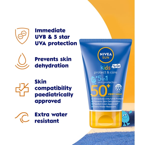 NIVEA SUN Kids Protect & Care Sun Cream SPF50+ 50Ml