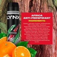 Lynx Antiperspirant Deodorant Aerosol Africa 250ml
