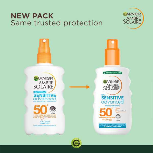 Ambre Solaire Sensitive Sun Cream Spray SPF50+ 200ml
