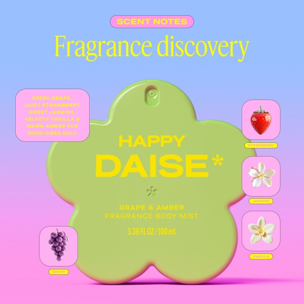 Daise Fragrance Body Mist Happy Grape & Amber 100ml