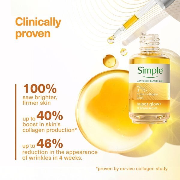 Simple Super Glow+ Bi-Phase Serum 30Ml
