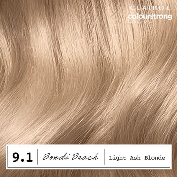 Clairol Colour Strong Permanent Hair Dye 9.1 Light Ash Blonde