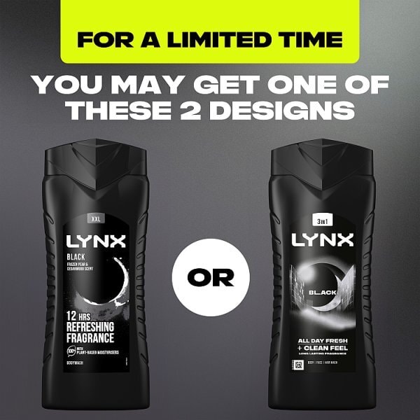 Lynx Bodywash Shower Gel Black 500ml