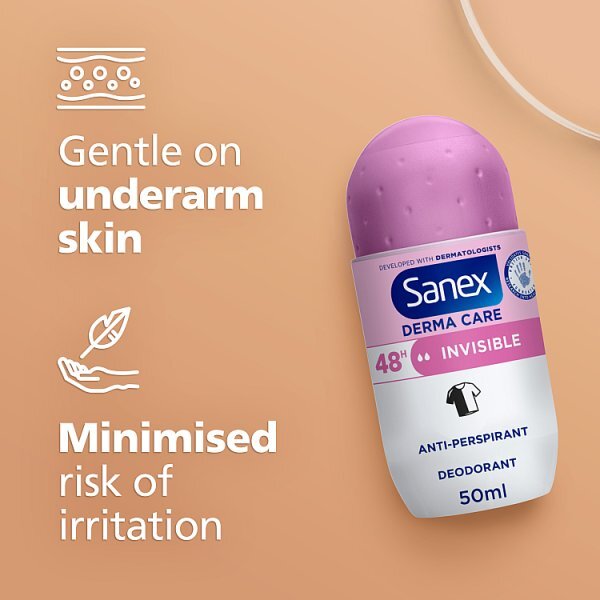 Sanex Derma Care Invisible Dry 48Hr Antiperspirant 50Ml