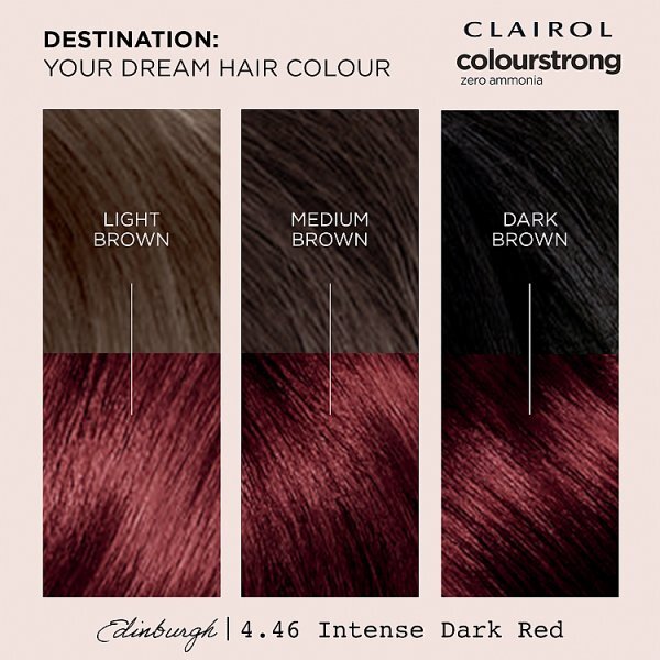 Clairol Colour Strong Permanent Hair Dye 4.46 Intense Dark Red