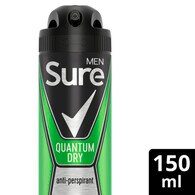 Sure Men Quantum Dry Antiperspirant Deodorant 150ml