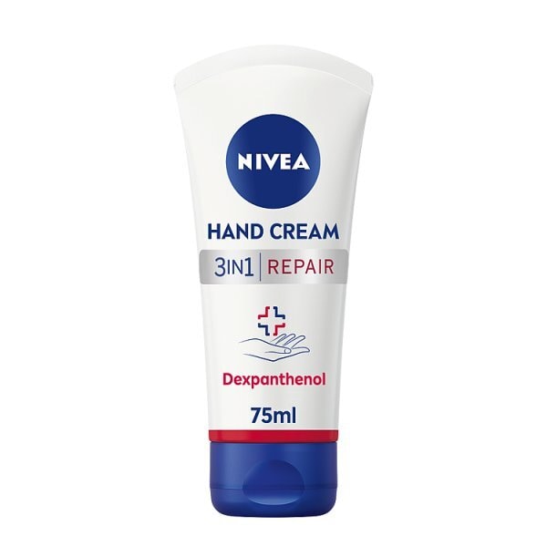 Nivea 3In1 Repair Hand Cream For Instant Relief 75Ml