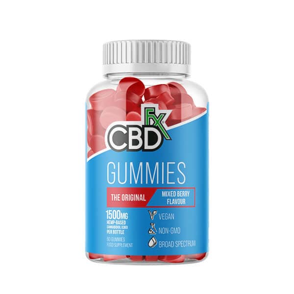CBDfx  Mixed Berry Gummies X60 1500Mg
