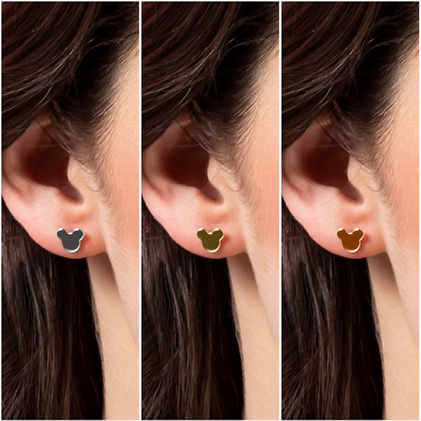 Disney Mickey Mouse Multi-Coloured Plated Earring Set