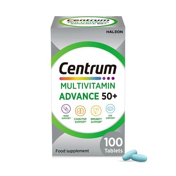 Centrum Advance 50+ Multivitamins & Minerals, 100 Tablets
