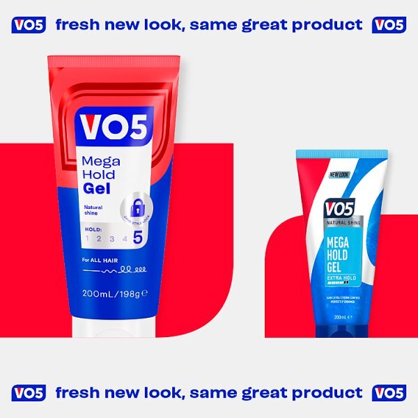 Vo5 Mega Hold Styling Gel 200ml