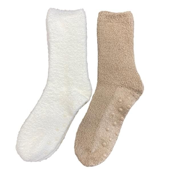 Superdrug Set 2 Cosy Socks Oatmeal White