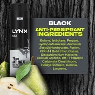 Lynx XXL Black 72hour Anti-Perspirant Deodorant Spray 250 ml