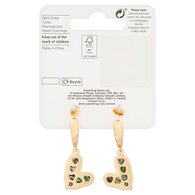 Superdrug Gold Tone Pearlescent Heart Earring