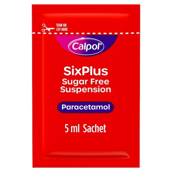 Calpol 6+ Years Sugar Free Suspension Sachets 12s