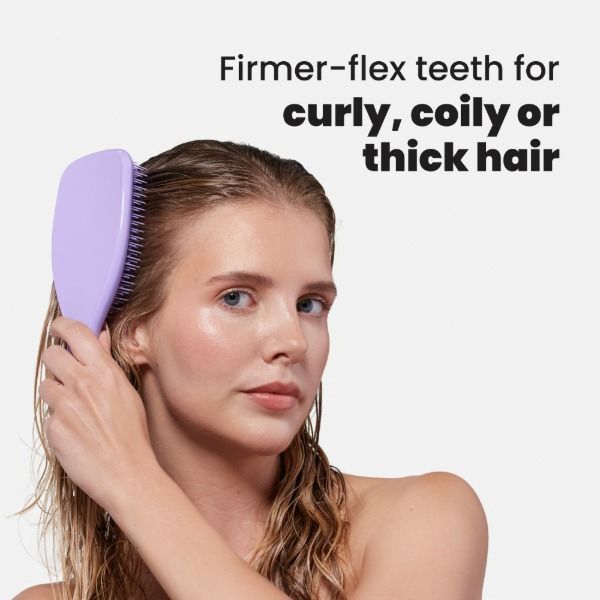 TT LARGE DETANGLER CURLY COILY PURPLE