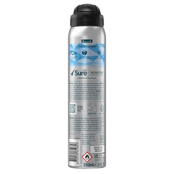 Sure Non-Stop Menthol & Blue Lavender Deodorant Aerosol 200ml