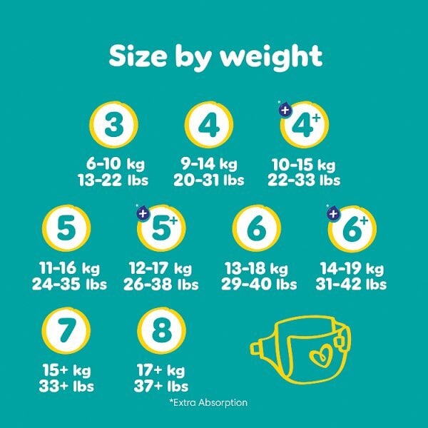 Pampers Baby-Dry Size 7, 17 Nappies, 15Kg+
