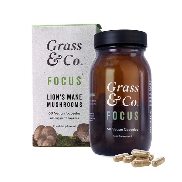 Grass & Co. Focus Lion's Mane Mushrooms Capsules