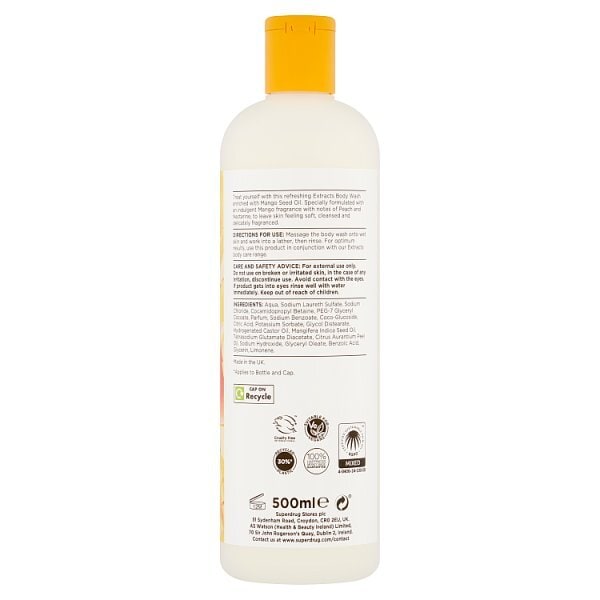 Superdrug Extracts Mango Body Wash 500ml