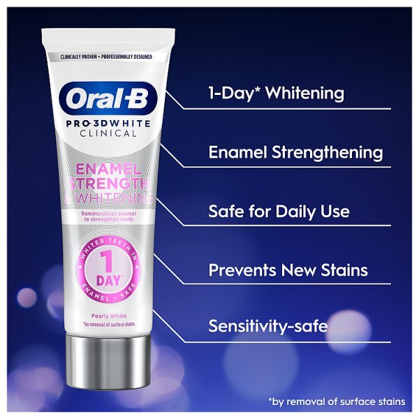 Oral-B Enamel Strength & Whitening Toothpaste 75Ml