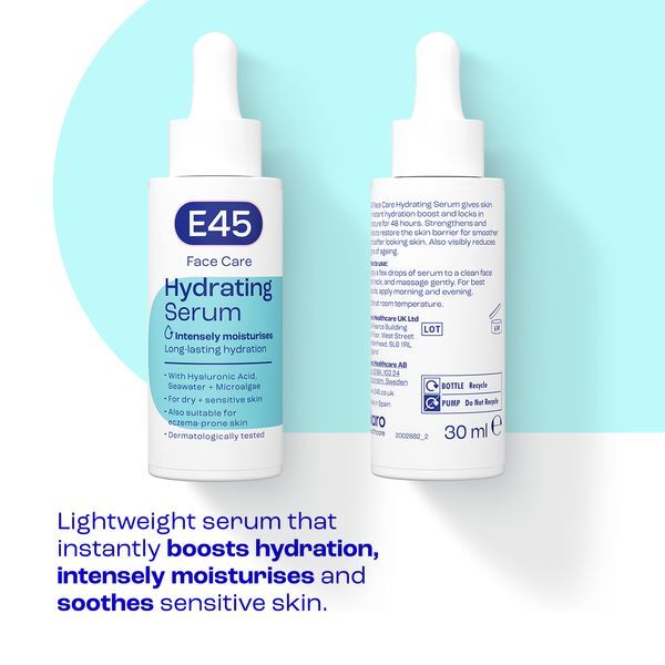 E45 Hydrating Facial Serum For Dry & Sensitive Skin 30Ml