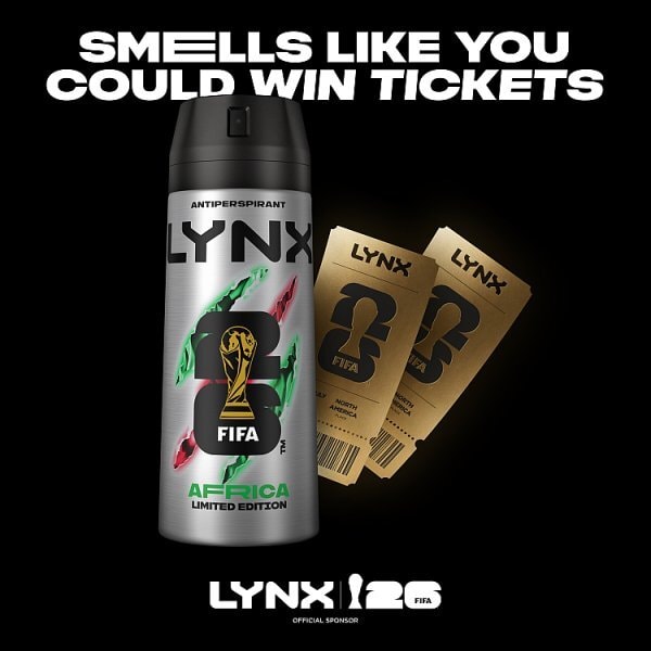 Lynx Africa Anti-Perspirant Deodorant Aerosol 150 ml Fifa World cup Limited Edition