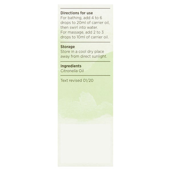 Superdrug Habitual Pure Citronella Essential Oil 10ml