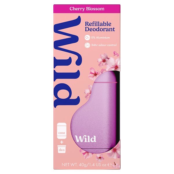 Wild Pink Case & Cherry Blossom Deodorant Refill 40g