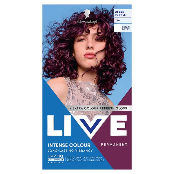 Schwarzkopf LIVE 046 Cyber Purple  Permanent Hair Dye