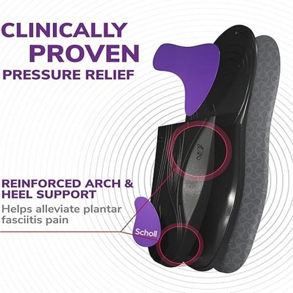 Scholl Plantar Fasciitis Pain Relief Insoles Large