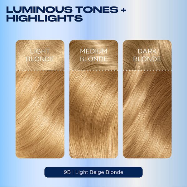 Clairol Nice'N Easy Crème Permanent Hair Dye 9B Light Beige Blonde