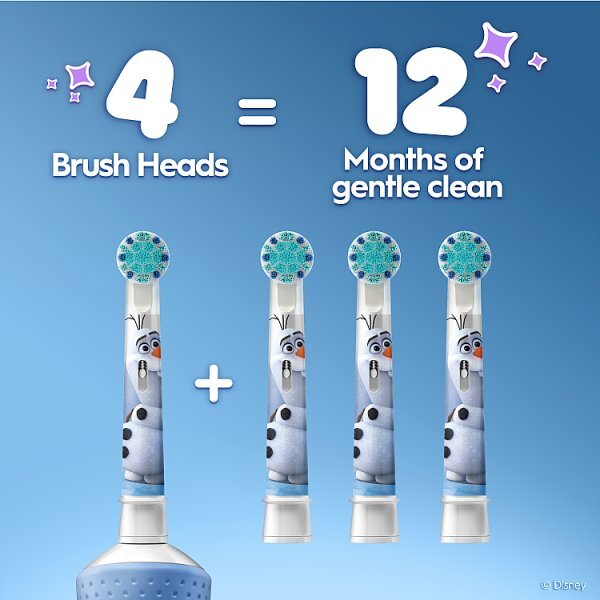 Oral-B Pro Kids Frozen Toothbrush Heads, 4 Counts