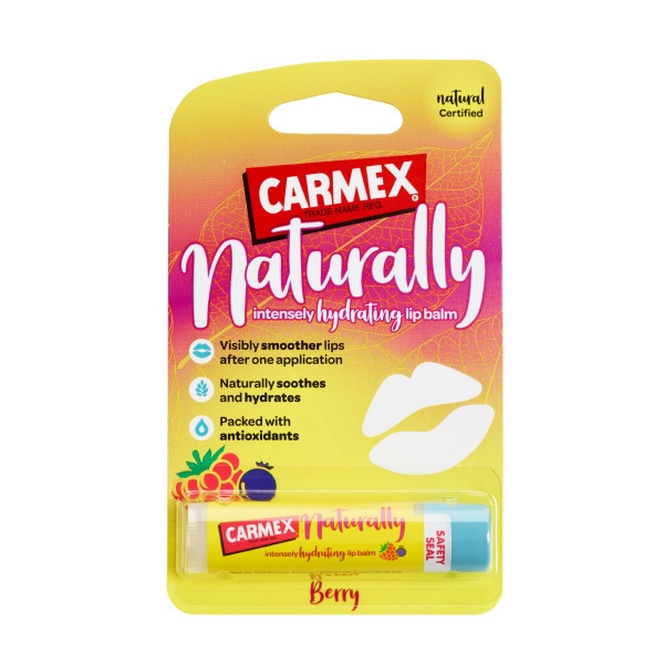 Carmex Naturally Hydrating Lip Balm Berry Flavour
