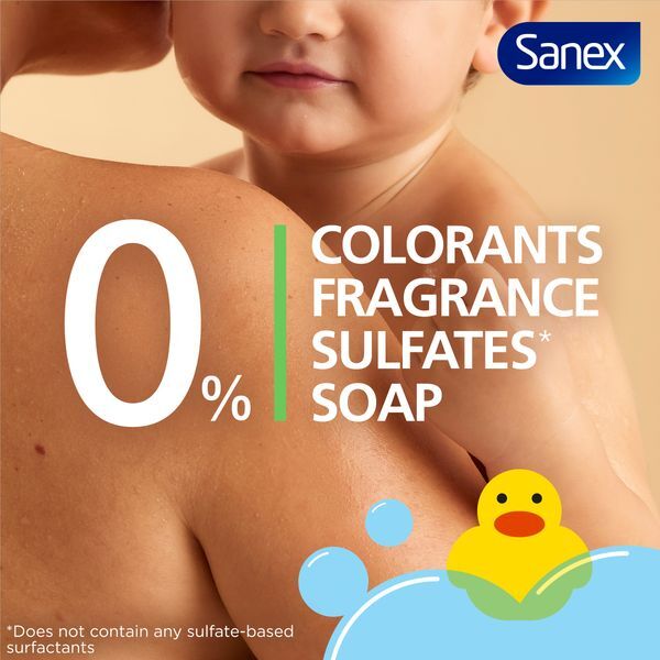 Sanex Zero% Nourishing Baby Bath Foam & Shampoo 450ml